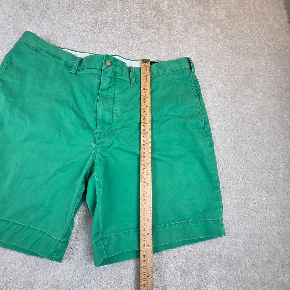 Polo Ralph Lauren Mens Green Stretch Chino Shorts Size 38‎ Classic Fit Cotton - Picture 10 of 10